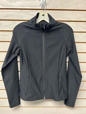 MPG Women's Black Lightweight Zip-Up Shirt Jacket